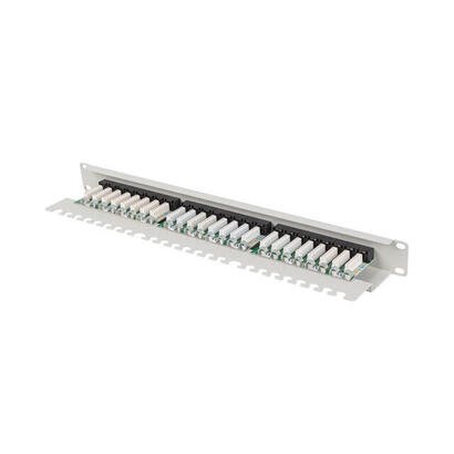 lanberg-patch-panel-24-port-1u-19-cat5e-utp-with-cable-organizer-black
