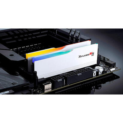 memoria-gskill-32-gb-ddr5-6800-2x-16-gb-blanco-f5-6800j3445g16gx2-rm5rw-ripjaws-m5-rgb-intel-xmp-f5-6800j3445g16gx2-rm5rw