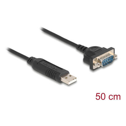 delock-usb-rs-232-adaptador-usb-20-a-d-sub-9-macho-50-cm