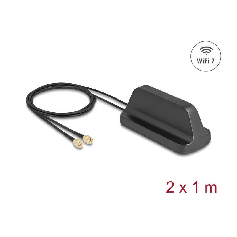 delock-wifi-7-antena-2-x-rp-sma-macho-24-40-db1-m-outdoor-negro