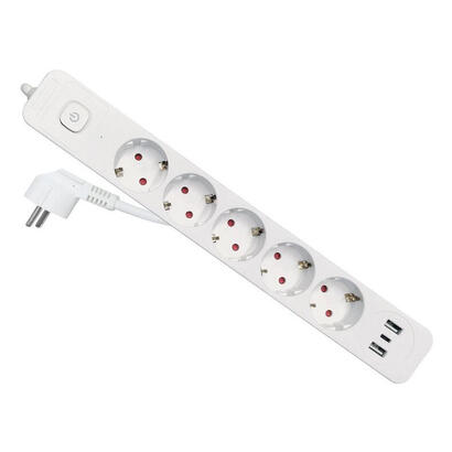regleta-equip-245555-base-multiple-25-m-5-salidas-ac-interior-blanco