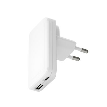 dbramante1928-re-charge-pro-adaptador-de-corriente-delgado-20-vatios-2-conectores-de-salida-24-pin-usb-c-usb-blanco