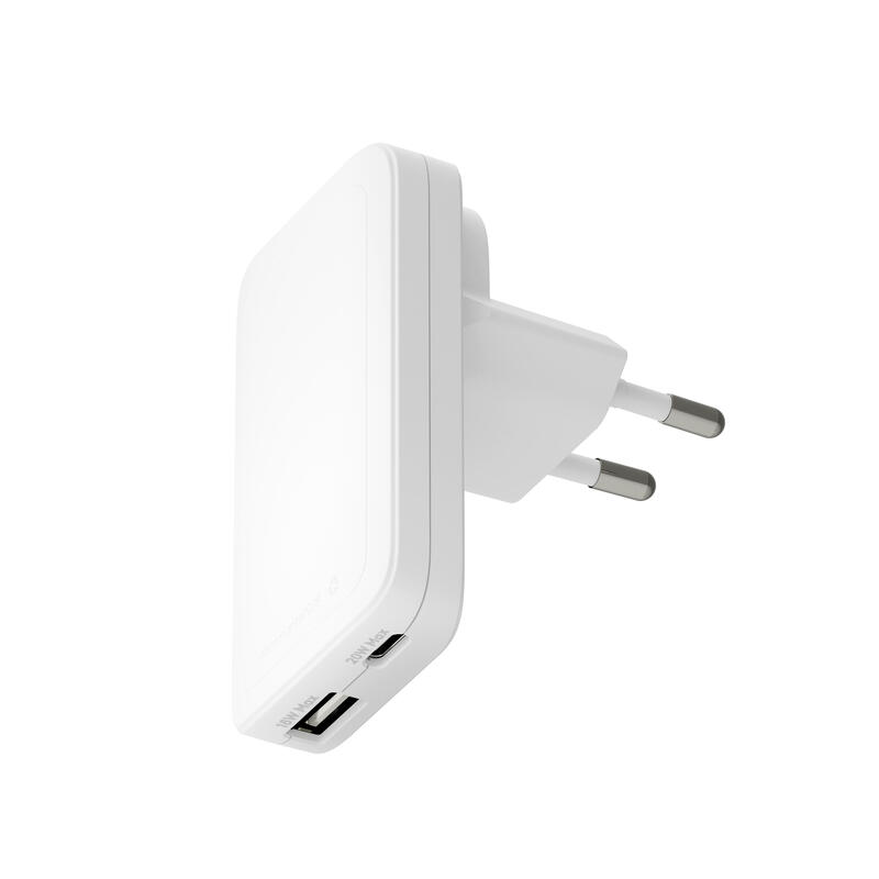 dbramante1928-re-charge-pro-adaptador-de-corriente-delgado-20-vatios-2-conectores-de-salida-24-pin-usb-c-usb-blanco