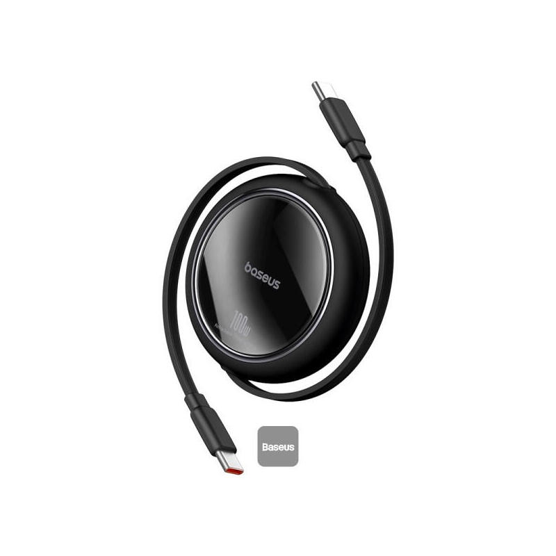 free2pull-mini-charging-cable-usb-c-to-usb-c-60w-1m-cluster-black