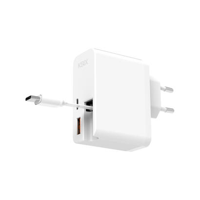 cargador-ksix-bcd65wb01-blanco-ultrarrapido-65w-con-usb-c-power-delivery