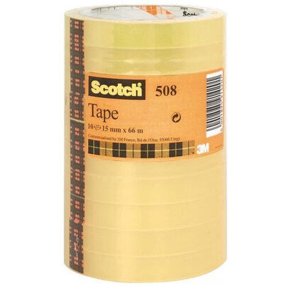 scotch-pack-de-10-cintas-adhesivas-15mm-x-66m-transparente