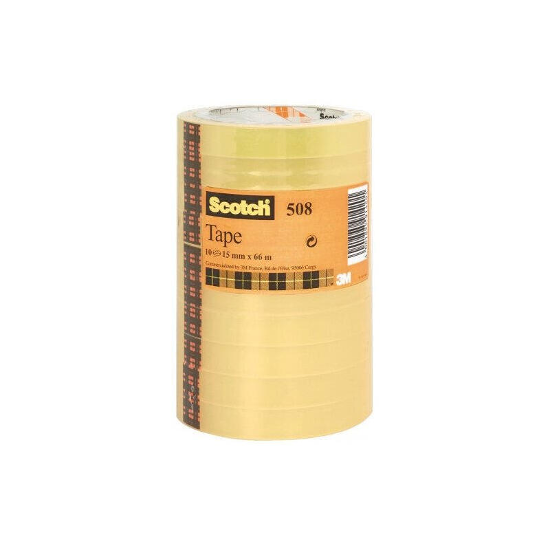 scotch-pack-de-10-cintas-adhesivas-15mm-x-66m-transparente