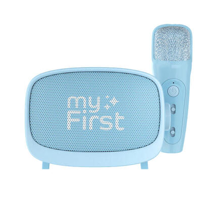 altavoz-bluetooth-myfirst-voice-2-microfono-individual-mp3-efectos-vocales-azul