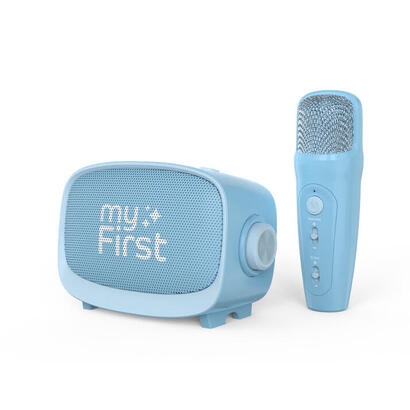 altavoz-bluetooth-myfirst-voice-2-microfono-individual-mp3-efectos-vocales-azul
