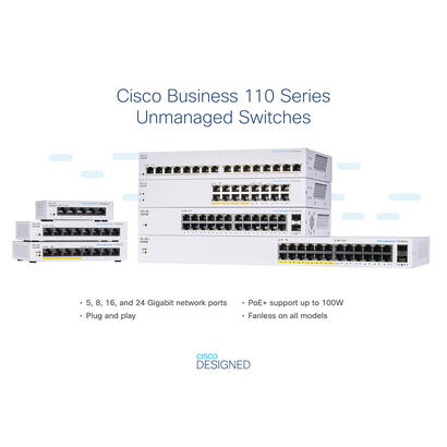 cisco-cbs110-no-administrado-l2-gigabit-ethernet-101001000-energia-sobre-ethernet-poe-escritorio-gris