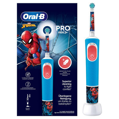 cepillo-dental-oral-b-pro-kids-3-spiderman-incluye-1-recambio