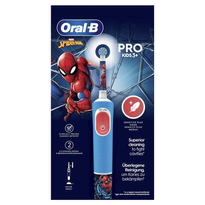 cepillo-dental-oral-b-pro-kids-3-spiderman-incluye-1-recambio