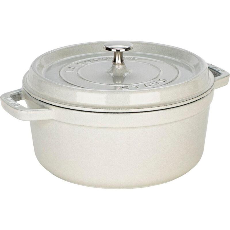 staub-la-cocotte-24cm-rund-weisser-truffel-gusseisen