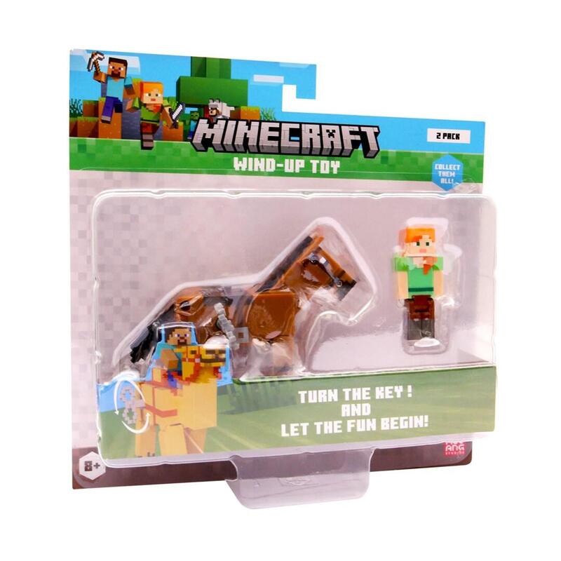 minecraft-s2-3d-wind-up-toy-alex-horse