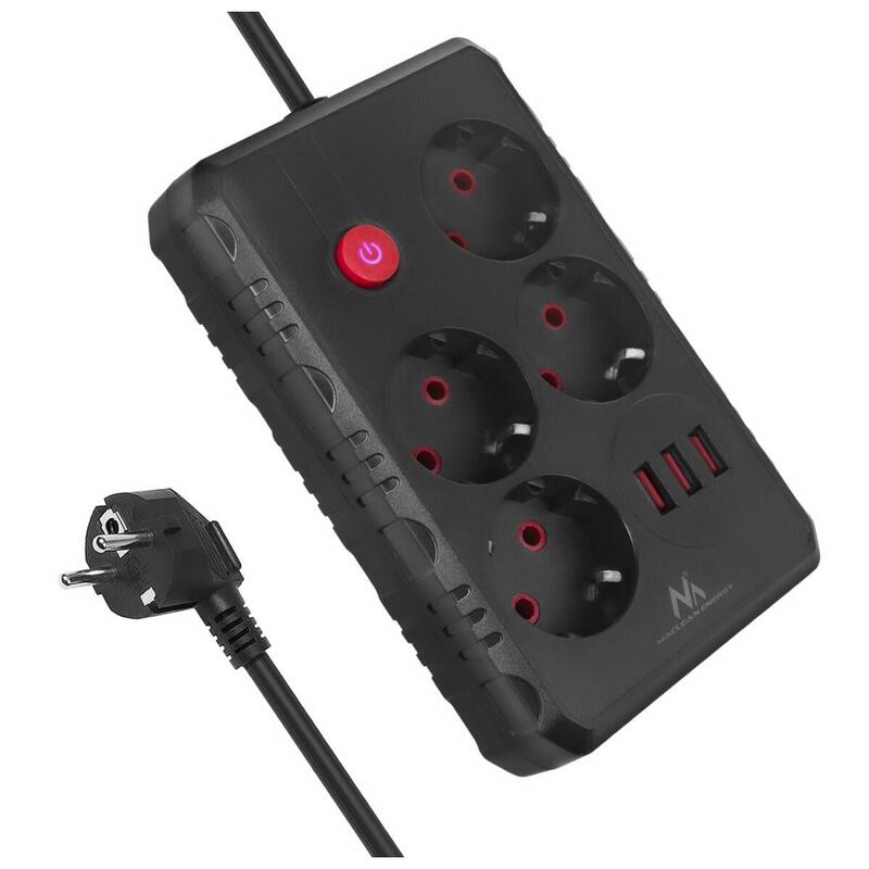 regleta-de-enchufes-maclean-cable-alargador-de-4-tomas-3xusb-110-240v-ca-5060hz-21a-max-2500w-15m-negro-mce392-b