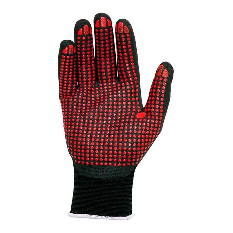 pack-de-5-unidades-guante-nailon-licra-con-palma-nitrilo-foampuntos-agility-dots-negro-y-rojo-t-8-m
