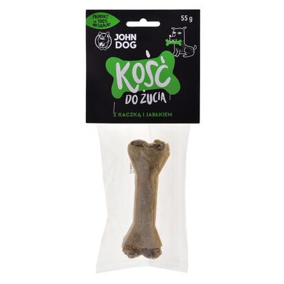 john-dog-chewing-bone-with-duck-and-apple-masticable-para-perros-12-cm