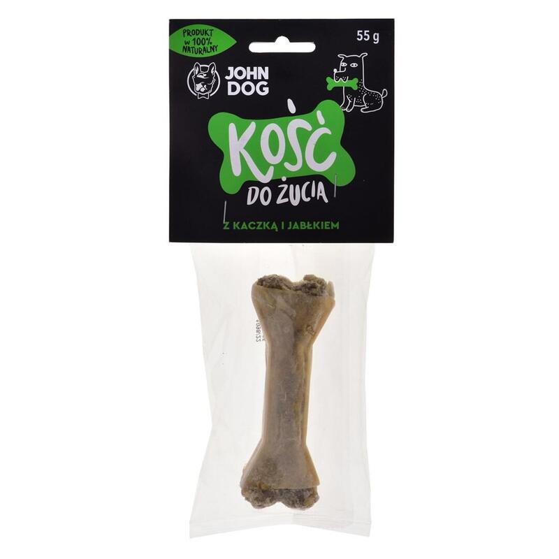 john-dog-chewing-bone-with-duck-and-apple-masticable-para-perros-12-cm
