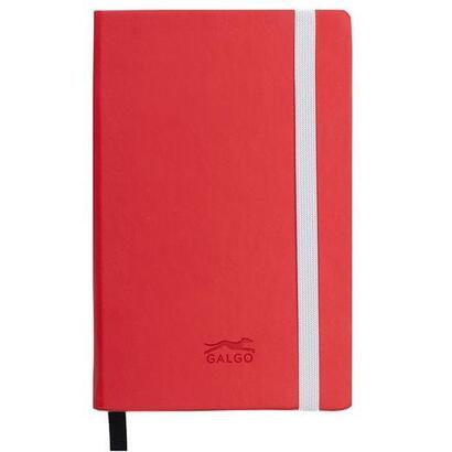 galgo-cuaderno-de-notas-galgo-a6-80h-liso-tapa-dura-rojo