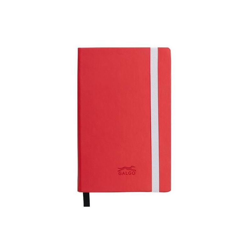 galgo-cuaderno-de-notas-galgo-a6-80h-liso-tapa-dura-rojo