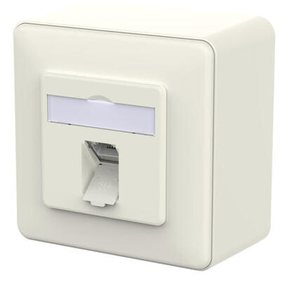 metz-connect-anschlussdose-e-dat-c6a-idc-1-port-ap-reinblanco