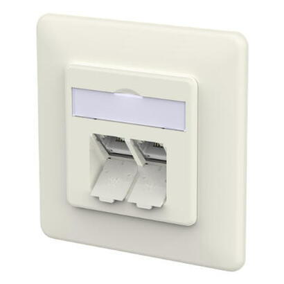 metz-connect-anschlussdose-e-dat-c6a-lsa-2-port-up-reinblanco