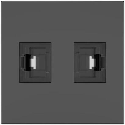 kramer-room-connectivity-passive-black-module-with-2-rj45-ports-input-2-female-output-cat6a-md-2rj45b-80-000373