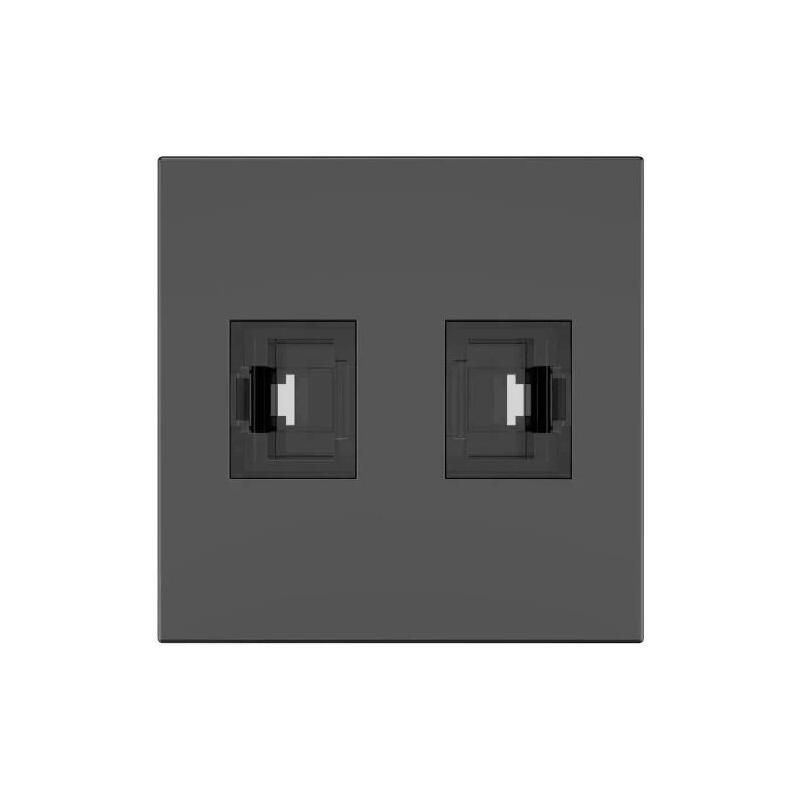 kramer-room-connectivity-passive-black-module-with-2-rj45-ports-input-2-female-output-cat6a-md-2rj45b-80-000373