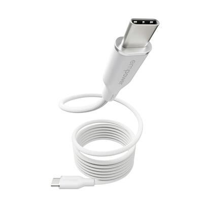 panzerglass-empower-by-magnetic-240w-usb-c-to-usb-c-cable-usb-20-15m-silver-white-cable-usb-blanco