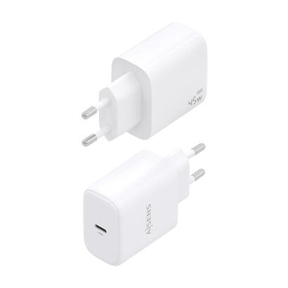 aisens-cargador-gan-45w-1xusb-c-pd30-blanco