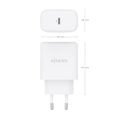aisens-cargador-gan-45w-1xusb-c-pd30-blanco