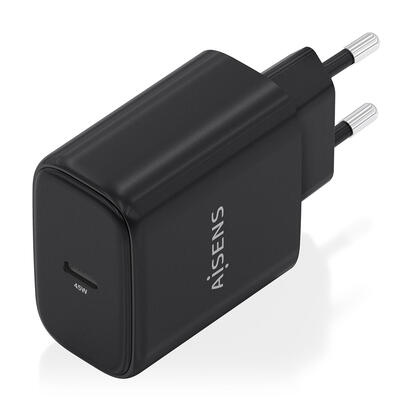 aisens-cargador-gan-45w-1xusb-c-pd30-negro