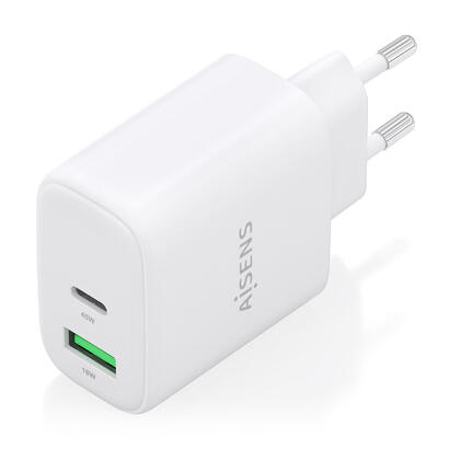 aisens-cargador-gan-45w-1xusb-c-pd30-qc40-1xusb-a-qc30-blanco