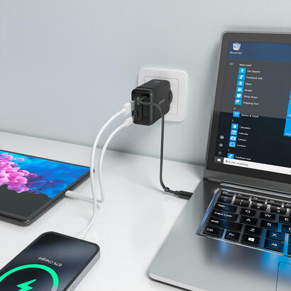 aisens-cargador-gan-65w-1xusb-c-cable-retractil-1xusb-c-pd30-1xusb-a-qc30-negro