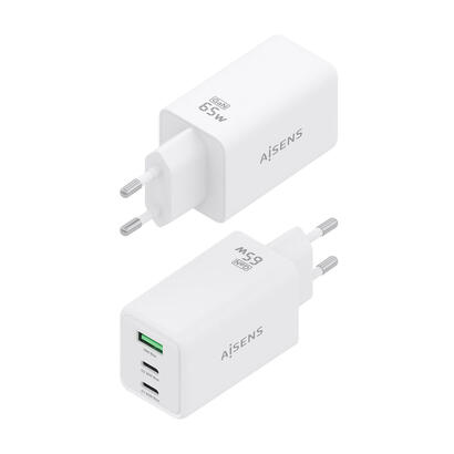 aisens-cargador-gan-65w-2xusb-c-pd30-qc40-1xusb-a-qc30-blanco