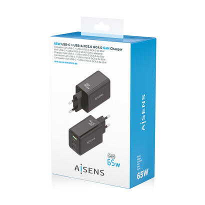 aisens-cargador-gan-65w-2xusb-c-pd30-qc40-1xusb-a-qc30-negro