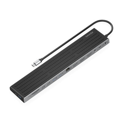 aisens-usb-c-dock-13-en-1-usb-c-a-2xhdmi-1xdisplayport-1xrj45-3xusb-a-2xusb-c-1xusb-c-pd-1xsd-1xmicro-sd-1xaudio-1xranura-kensin