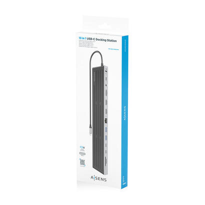 aisens-usb-c-dock-13-en-1-usb-c-a-2xhdmi-1xdisplayport-1xrj45-3xusb-a-2xusb-c-1xusb-c-pd-1xsd-1xmicro-sd-1xaudio-1xranura-kensin