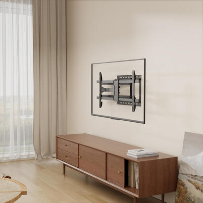 aisens-soporte-pro-giratorio-inclinable-y-nivelable-para-monitortv-50kg-de-43-80-negro