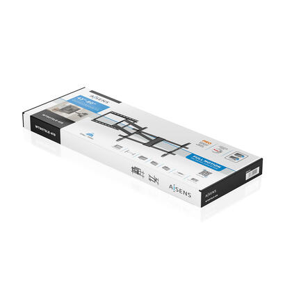 aisens-soporte-pro-giratorio-inclinable-y-nivelable-para-monitortv-50kg-de-43-80-negro