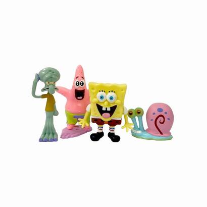 comansi-set-familia-bob-esponja-4-figuras-coleccionable-a-bob-esponja-calamardo-patricio-y-don-cangrejo
