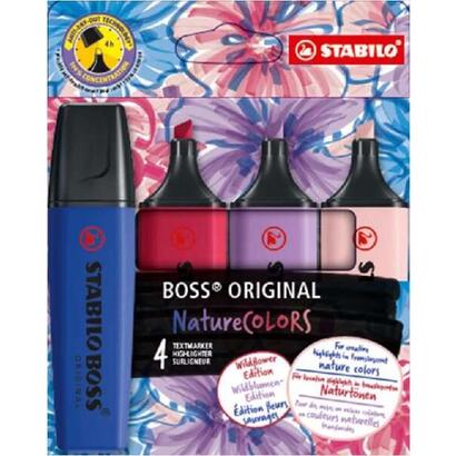 stabilo-boss-naturecolors-wildflower-edition-pack-de-4-marcadores-trazo-entre-2-y-5mm-tinta-con-base-de-agua-