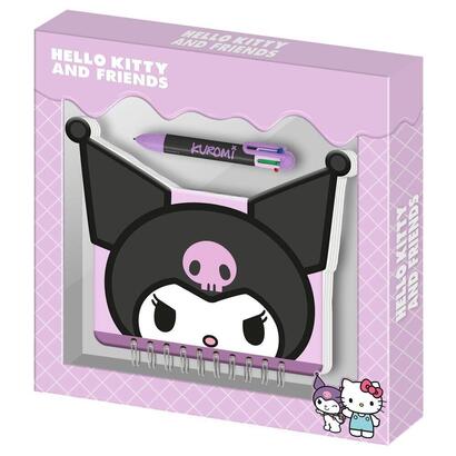 diario-boligrafo-kuromi-hello-kitty-and-friends