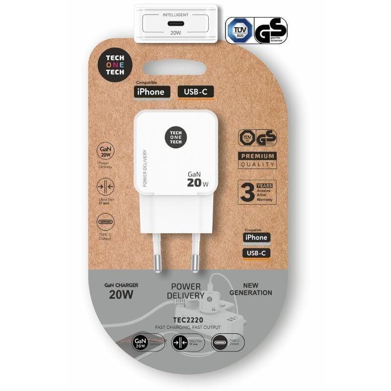 cargador-de-pared-gan-tech-one-tech-gan-tec2220-1xusb-tipo-c-20w-blanco