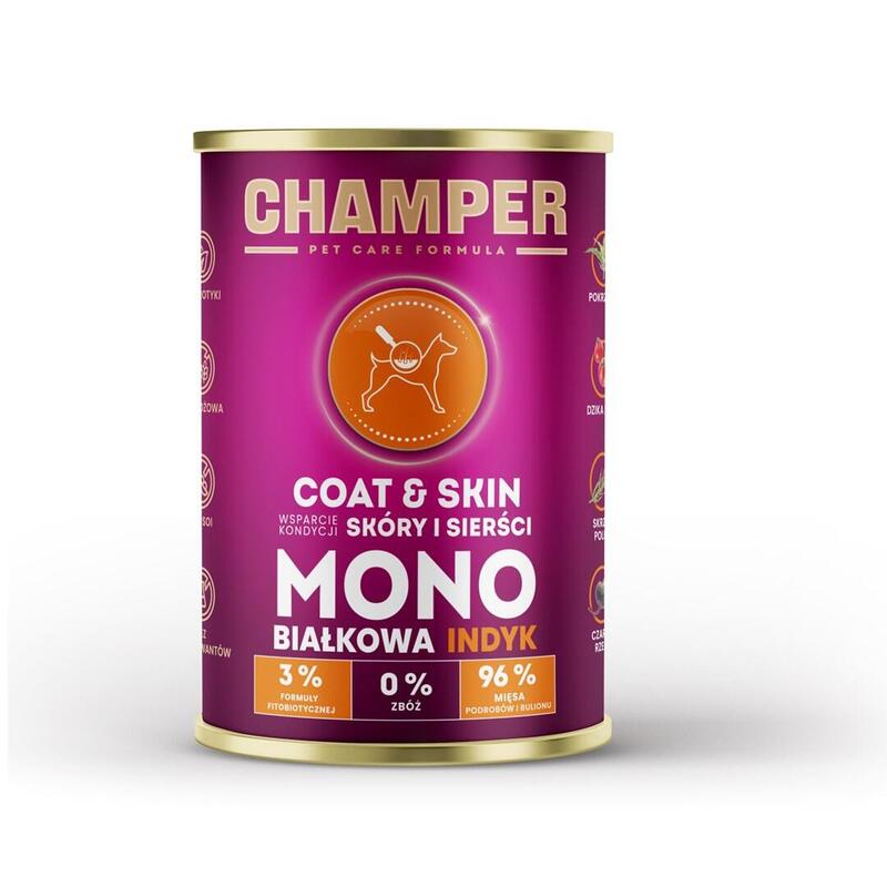 champer-coat-skin-turkey-comida-humeda-para-perros-400g