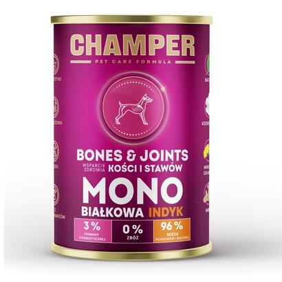 champer-bones-joints-turkey-comida-humeda-para-perros-400g