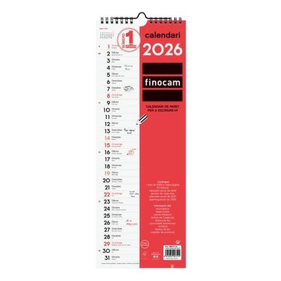 finocam-calendario-de-pared-en-catalan-anual-2026-155x5x440mm-espacio-para-escribir-blanco-y-rojo