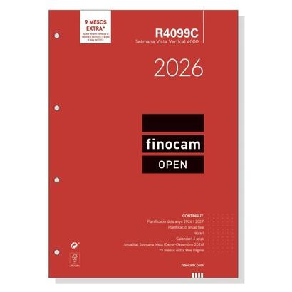 finocam-r4099c-recambio-anual-2026-para-agendas-open-2026-en-catalan-formato-a4-210x6x297mm-semana-vista-en