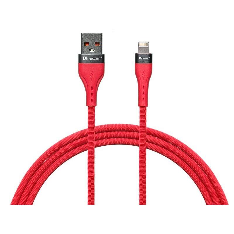tracer-trakbk47492-cable-de-conector-lightning-1-m-rojo