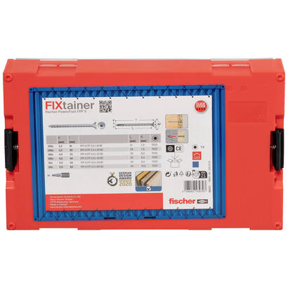 fischer-fixtainer-powerfast-ii-cabeza-avellanada-vg-tx-juego-de-tornillos-702-piezas-rosca-completa-galvanizado-562273
